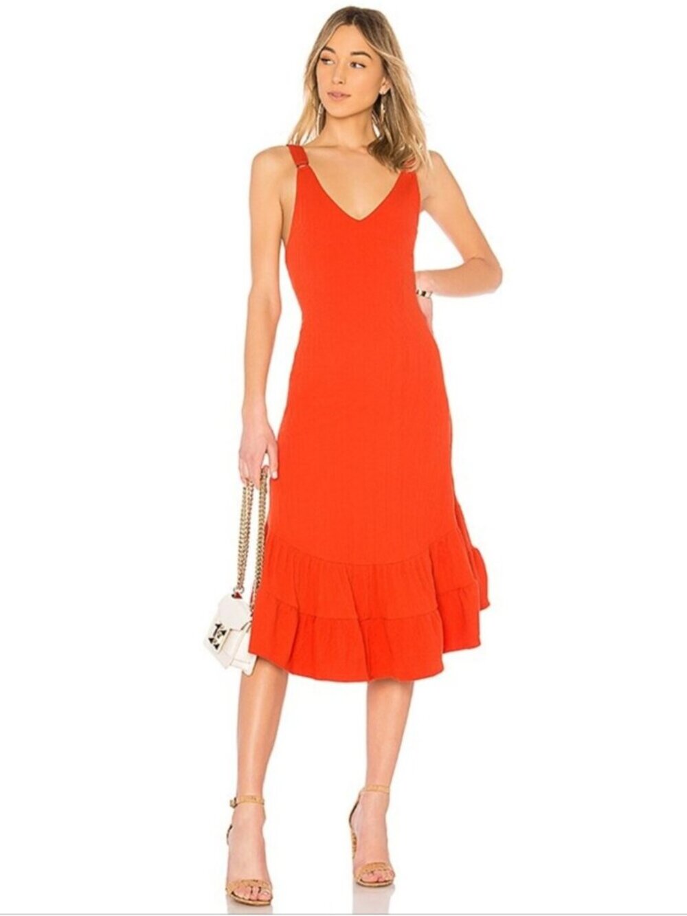 Free People Into You Orange Midi/Maxi Dress